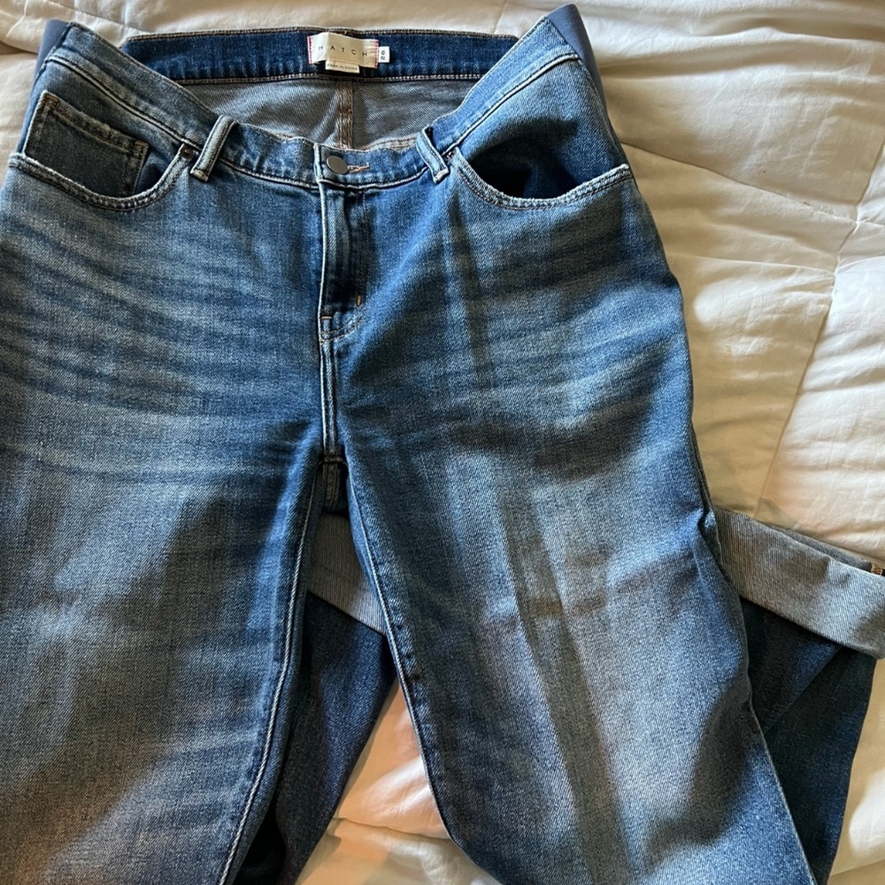 Hatch maternity boyfriend jeans